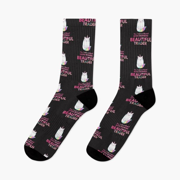 Item preview, Good Morning Beautiful | Traders gift | Gift for Stock market, forex, options, crypto and day traders | Cat lover traders | Funny Cat designed and sold by TradingTeesKids.