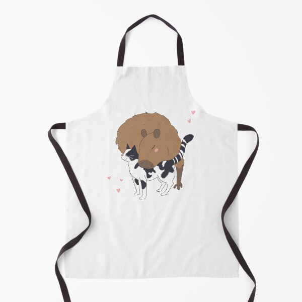 Item preview, cute capybara cartoon with a cat friend - adorable cat and capybara friends designed and sold by Yarafantasyart.