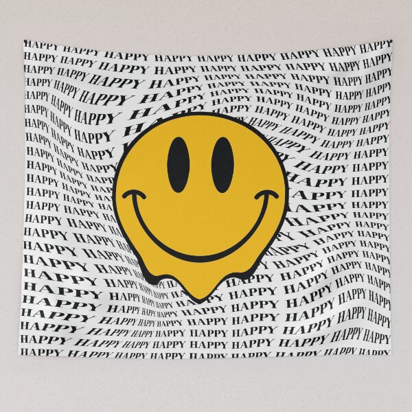 Item preview, Drip Happy Face Happy background pattern trippy aesthetic designed and sold by MarzStudio.