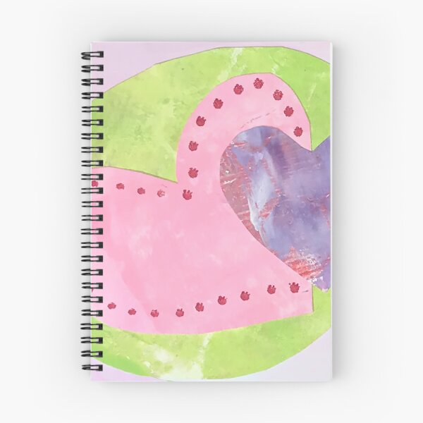Aperçu de l'œuvre Carte de Saint Valentin rose et verte - Mixed Media Design 4 créée et vendue par KateChurches.