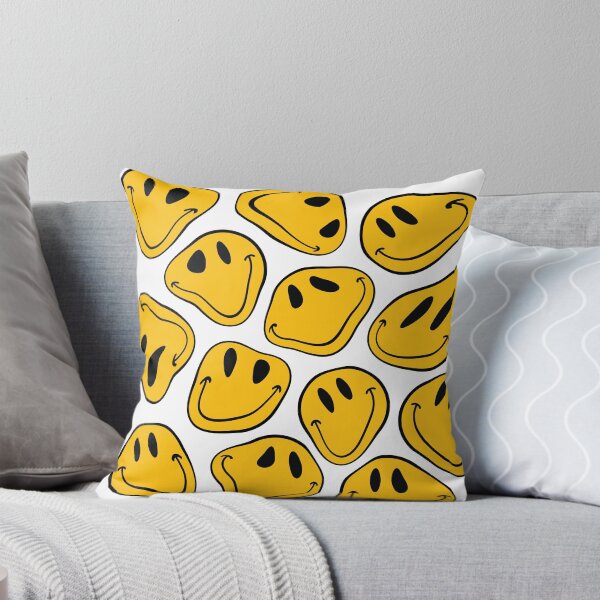 Item preview, Drip Warped Happy Smiley Face background pattern trippy aesthetic designed and sold by MarzStudio.