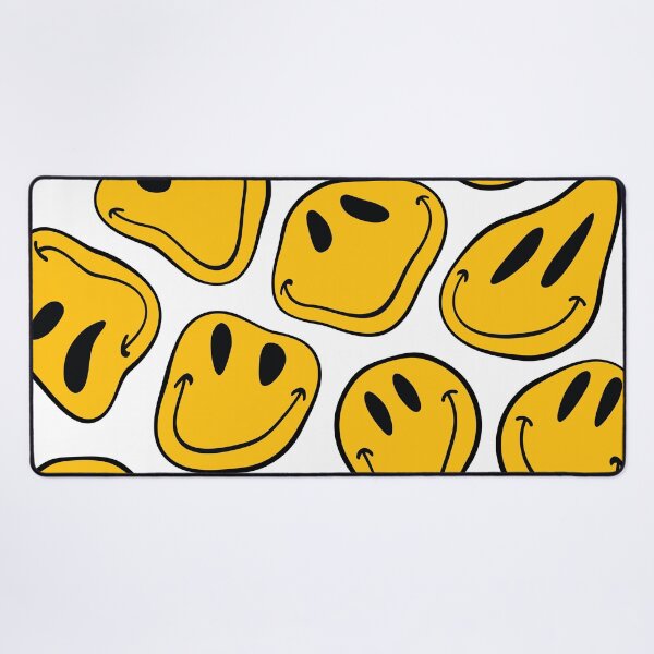 Item preview, Drip Warped Happy Smiley Face background pattern trippy aesthetic designed and sold by MarzStudio.