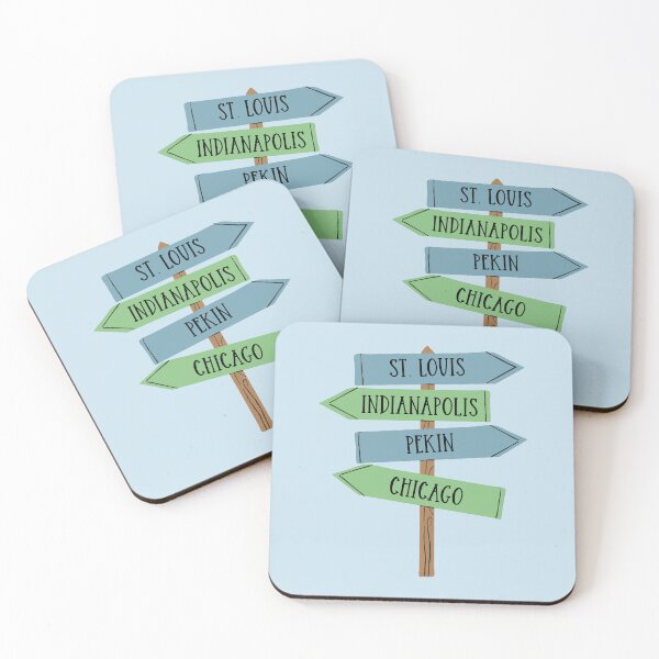 Item preview, Pekin Illinois - Cute Big Cities Sign designed and sold by Krysanthe.