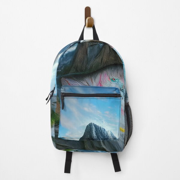 Artikelvorschau, AI Artificial Intelligence Generated Art, Fantasy Mountains Chalk Art entworfen und verkauft von ACC .