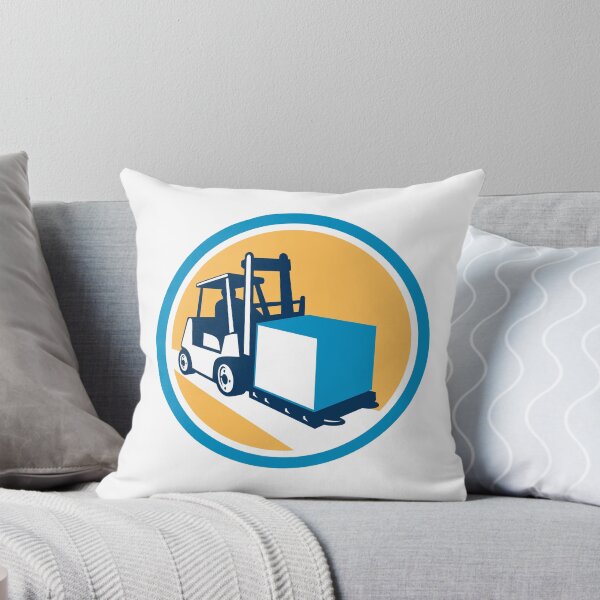 Item preview, Forklift Truck Box Circle Retro designed and sold by patrimonio.