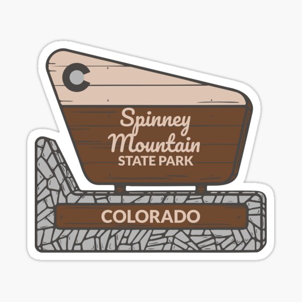 Item preview, Spinney Mountain State Park Colorado Entrance Welcome Sign CO designed and sold by palmettodigital.