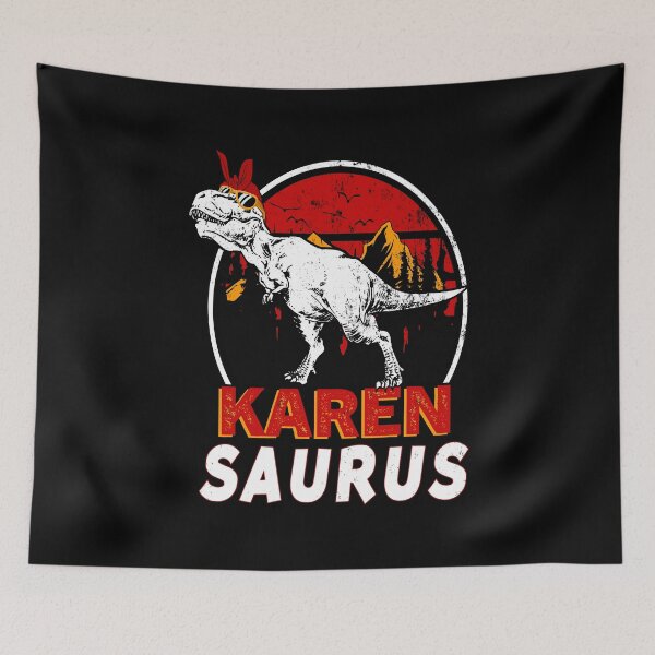 Item preview, Karen Saurus Family Reunion Funny Gift Custom Dinosaur Family designed and sold by SweetbeStore.