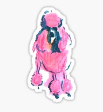Pink Poodle Sticker