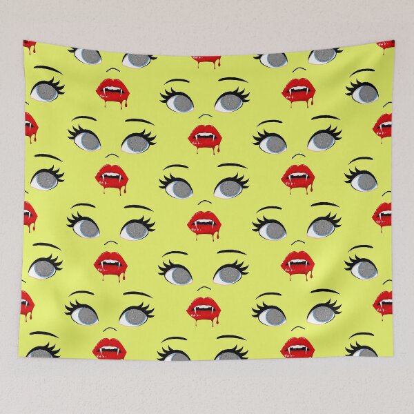Item preview, Face Design Hypnotic Vampire Blood Drip Lip Tease designed and sold by Hypnotees.