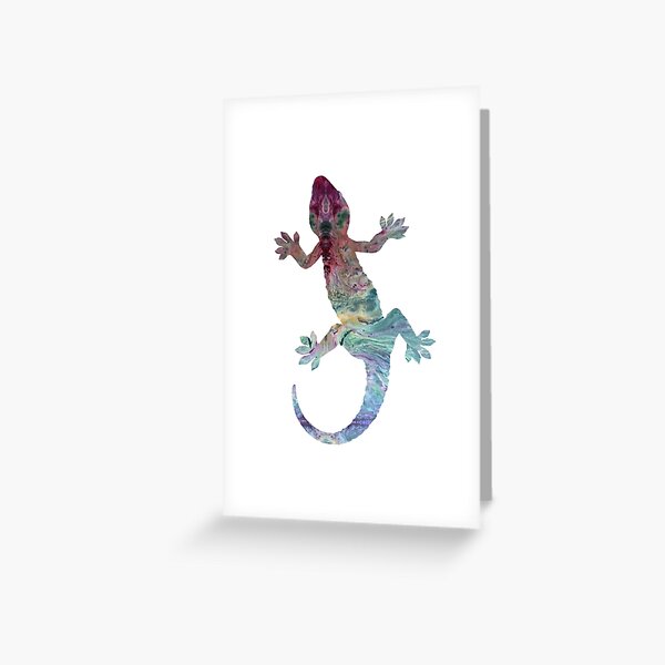 The Weird Gecko  Greeting Card