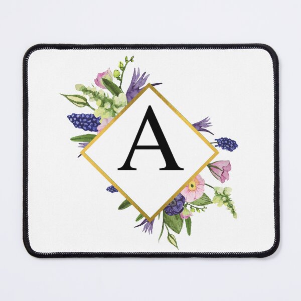 Item preview, Flower A Initial designed and sold by BraveNewDesigns.