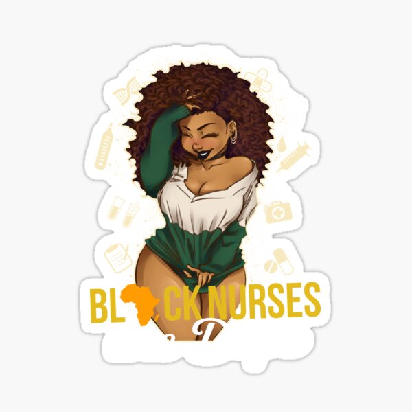 Black Nurse Stickers – The Trini Gee