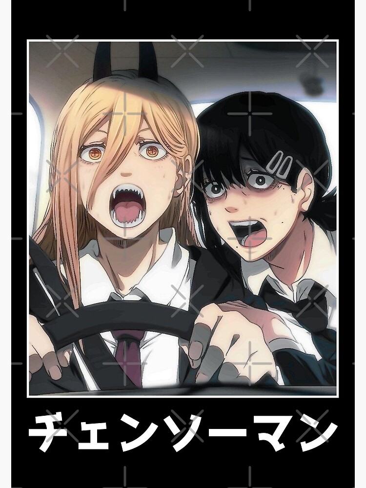 " Power and Kobeni Chainsaw Man" Art Print for Sale by