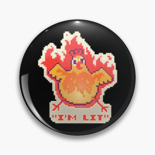 Item preview, I'm lit like fire (yellow chicken) designed and sold by si3iy.