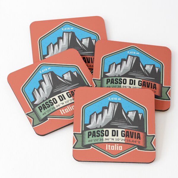 Passo di Gavia, Italy Coasters (Set of 4)