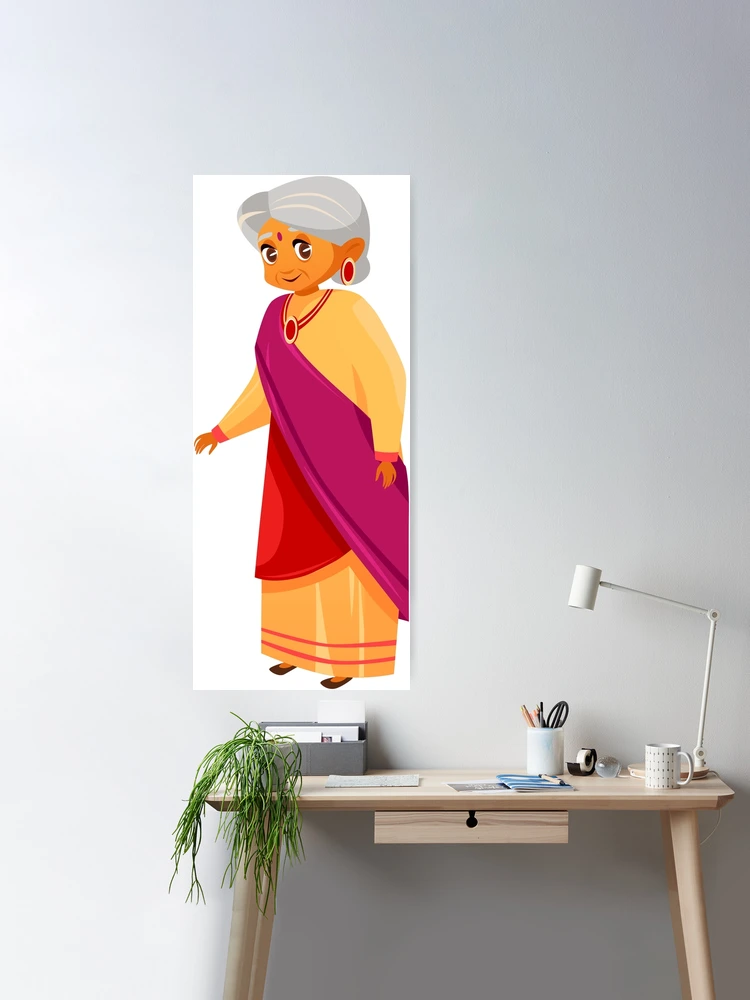 Old Lady Reading a Newspaper | Painting by Noharika Deogade | Exotic India  Art