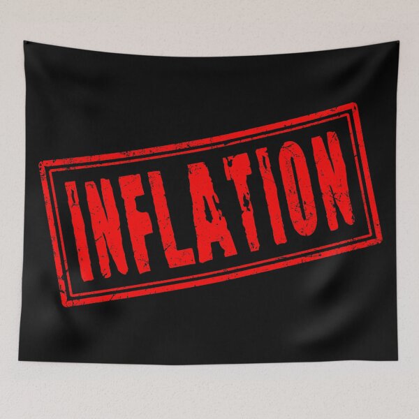 Item preview, Inflation (Vintage Retro Stamp) designed and sold by SassyClassyMe.