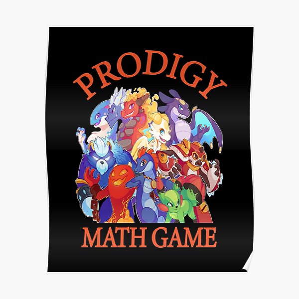 "Prodigy Math Game Math Gaming Cool Gift For Kids" Poster for Sale by