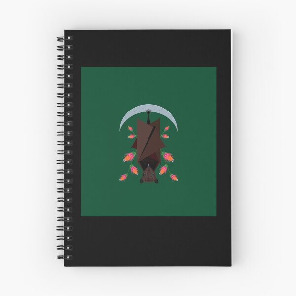Item preview, Malayan Flying Fox With Moon - Dark Green Essential designed and sold by tiffinygraham2.