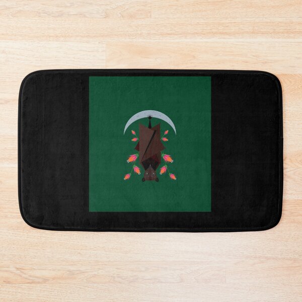 Item preview, Malayan Flying Fox With Moon - Dark Green Essential designed and sold by tiffinygraham2.