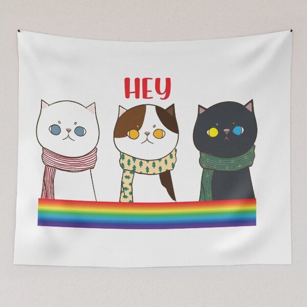 Item preview, cat say hey designed and sold by Xavia-blue.