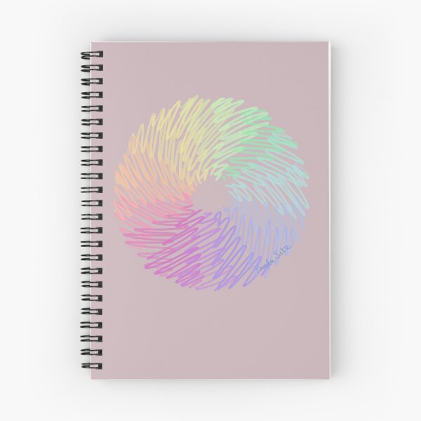 Item preview, Loosely drawn rainbow circle on pink designed and sold by PauwieArtStudio.