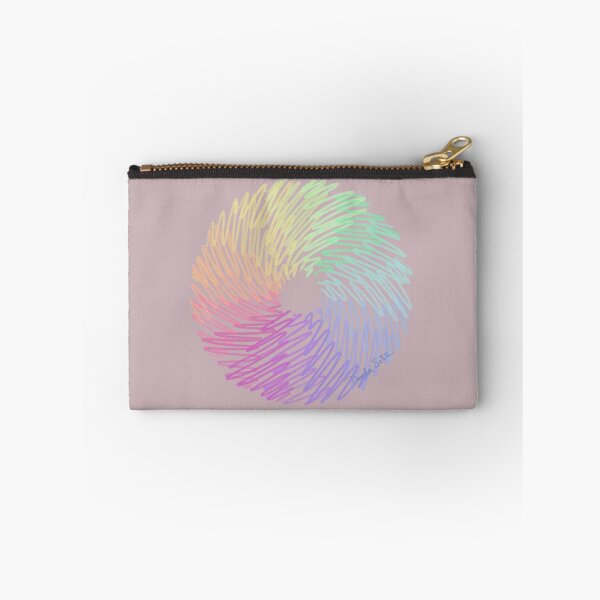 Item preview, Loosely drawn rainbow circle on pink designed and sold by PauwieArtStudio.