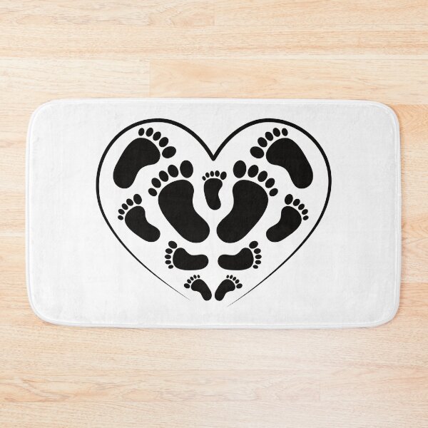 Item preview, Love Baby Footprint - Baby shower designed and sold by infleims.