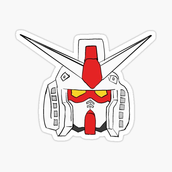 Item preview, Anime Gundam RX-78-2 Head design designed and sold by AkumaNoSenshi.