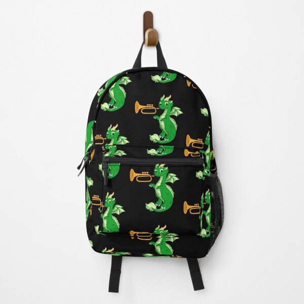 Item preview, Dragon Playing Trumpet ,Funny Good Dragon Trumpet Lovers Green Design designed and sold by pedrored369.