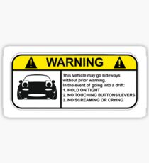 Pegatina Advertencia de deriva MX-5