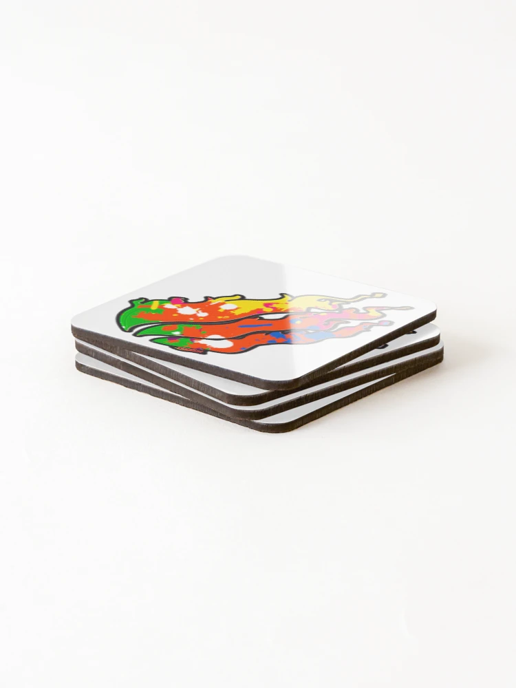 Thumbnail 4 of 5, Coasters (Set of 4), Colorful Wave designed and sold by Raeex.