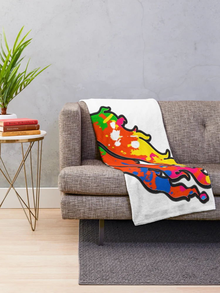 Thumbnail 2 of 6, Throw Blanket, Colorful Wave designed and sold by Raeex.