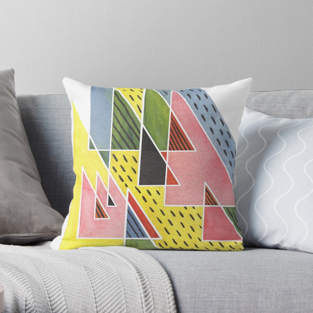 Steep Summits Throw Pillow
