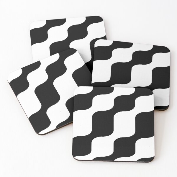 Item preview, 70s 60s Black And White Waves designed and sold by Hic21.
