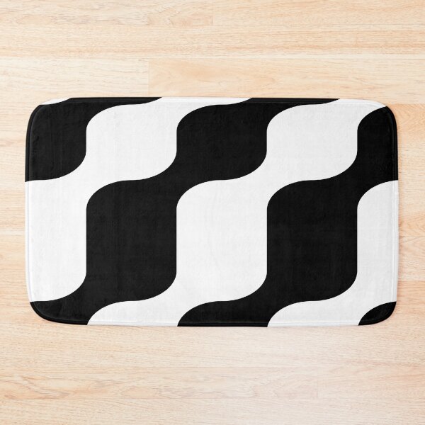 Item preview, 70s 60s Black And White Waves designed and sold by Hic21.
