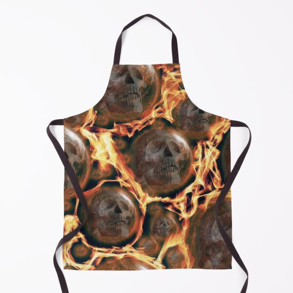 Item preview, skulls in fire Scary Dark Man Spooky Horror Bones Rock Gothic Occult Punisher designed and sold by BestDesign87.