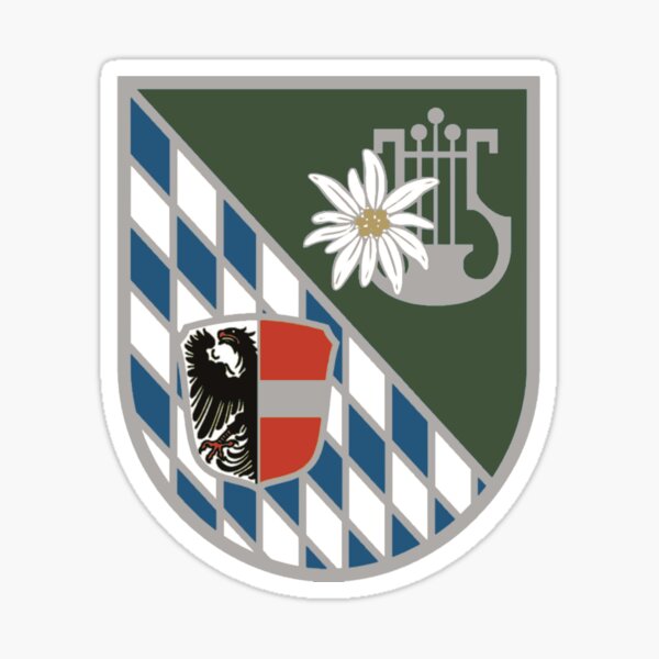 Aperçu de l'œuvre Musique de montagne de la Bundeswehr - Gebirgsmusikkorps der Bundeswehr (Allemagne) créée et vendue par wordwidesymbols.