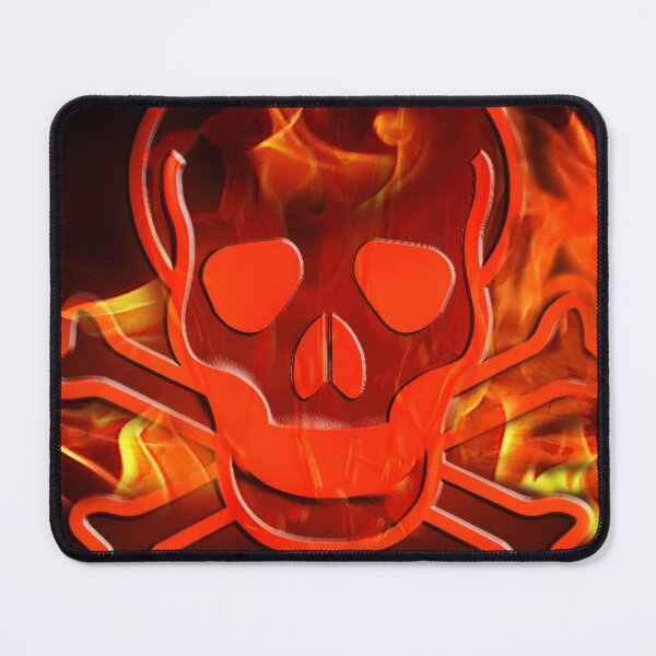 Item preview, skull in fire Scary Dark Man Spooky Horror Bones Rock Gothic Occult Punisher designed and sold by BestDesign87.