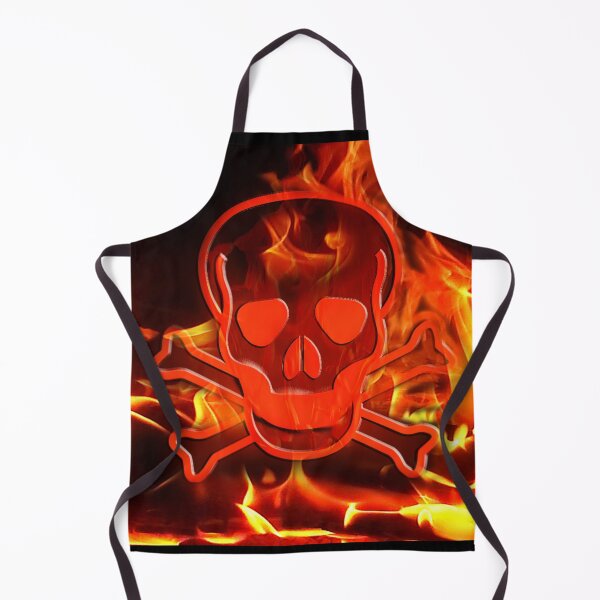 Item preview, skull in fire Scary Dark Man Spooky Horror Bones Rock Gothic Occult Punisher designed and sold by BestDesign87.