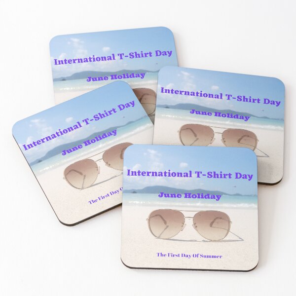 Item preview, International T-Shirt Day June Holiday The First Day Of Summer designed and sold by debmund.