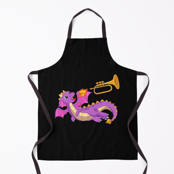 Item preview, Dragon Playing Trumpet ,Funny Good Dragon Trumpet Lovers Purple Design designed and sold by pedrored369.