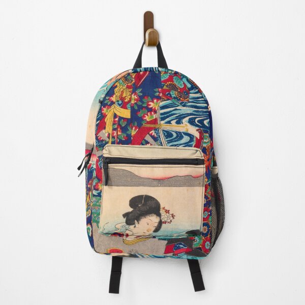 Item preview, Genji Crossing the Oi River by Utagawa Yoshitora (1862) designed and sold by allhistory.