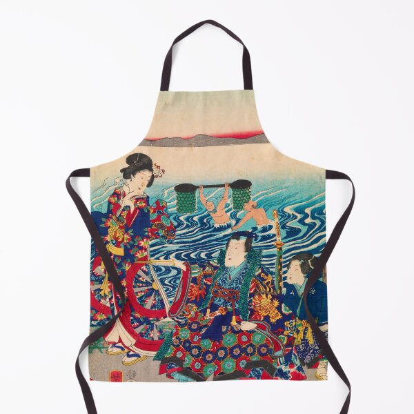 Item preview, Genji Crossing the Oi River by Utagawa Yoshitora (1862) designed and sold by allhistory.