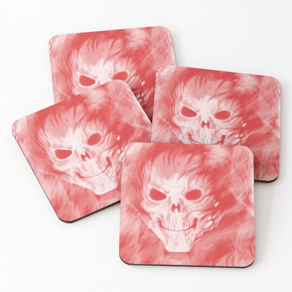 Item preview, skull on fire Scary Dark Man Spooky Horror Bones Rock Gothic Occult Punisher  designed and sold by BestDesign87.