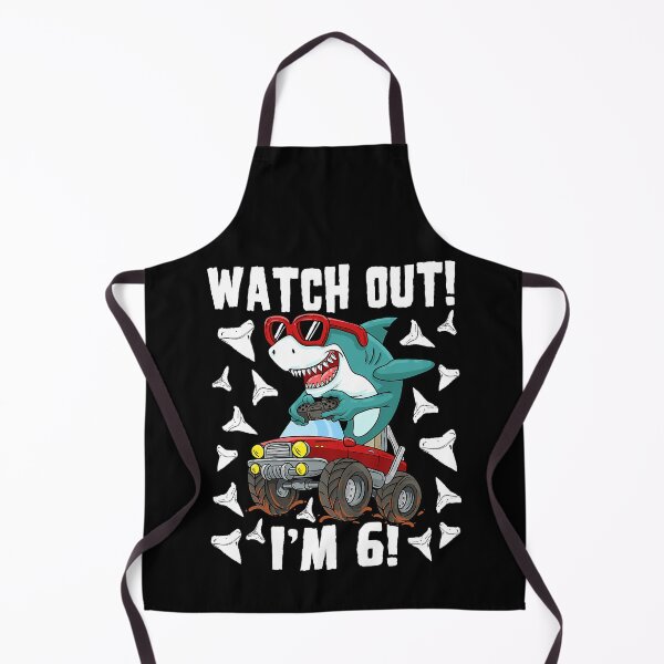 Item preview, Watch Out Im 6 - 6 Years Old 6th Birthday Shark Monster Truck Gamer designed and sold by PerkinsAarav.