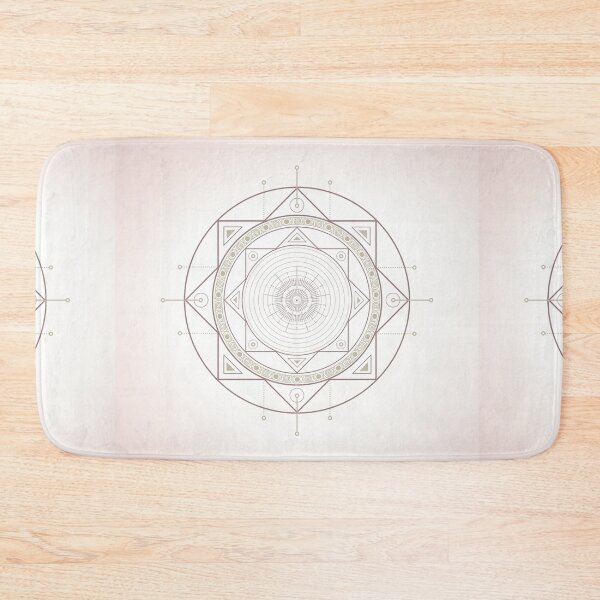 Item preview, Karmic Light Code - Astral Compass (Rose Gold Light Background) designed and sold by LunaDawnArt.