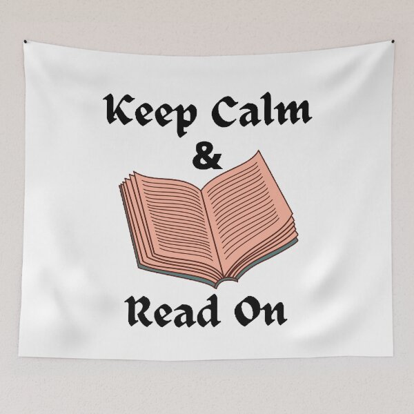 Item preview, Keep Calm And Read On - funny and cute T-Shirts Quotes designed and sold by Designspot2020.