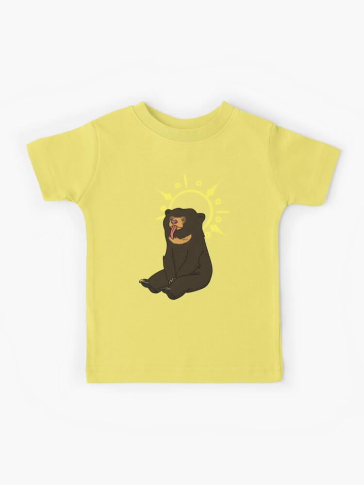 ★ TOOMUCHTAX★ Sleeping Bear Baby T-Shirt Yellow T25SSTS76 Cute Dudu Is Going To Sleep