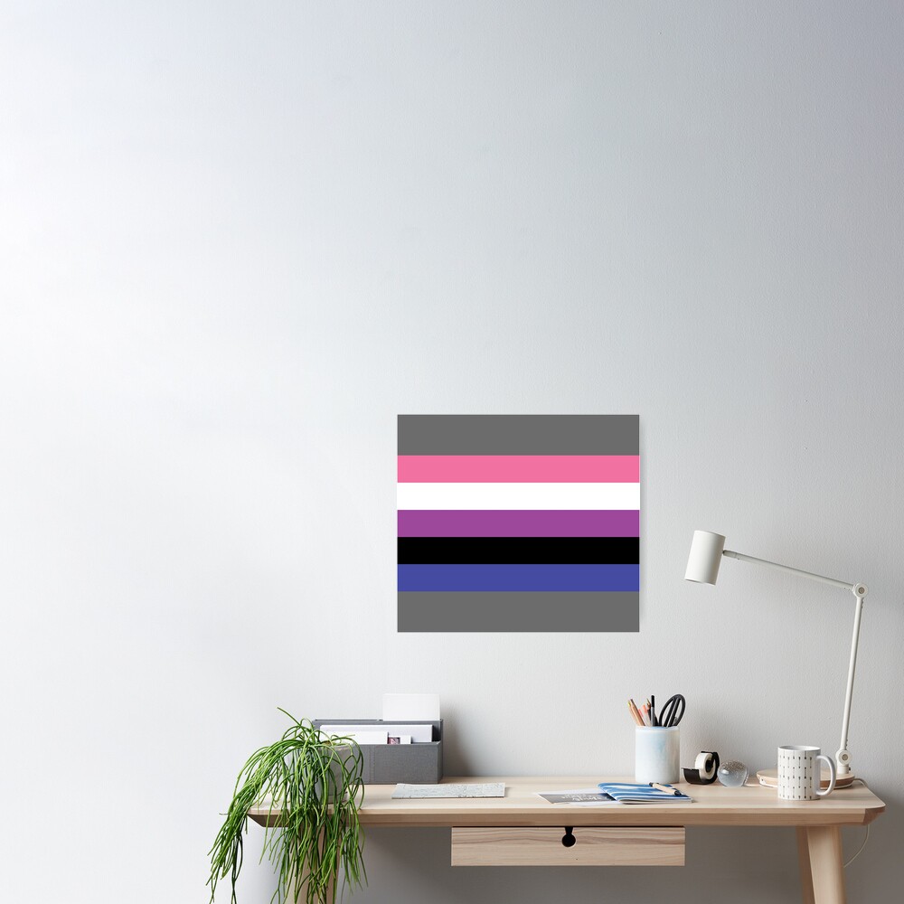 Gender Fluid Pride Flag Non Binary Enby Poster For Sale By Ubuco Redbubble